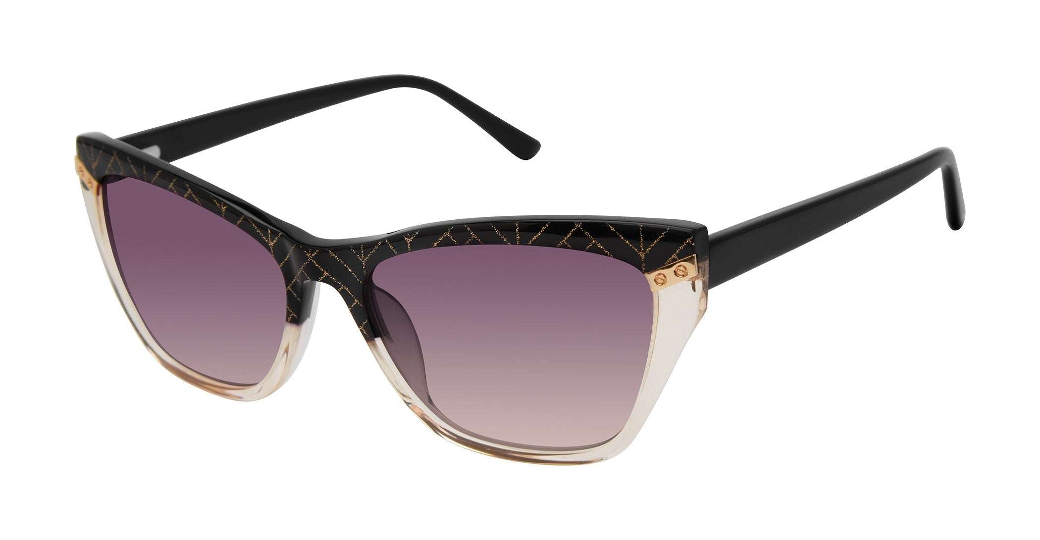 L.A.M.B. LA584 BLK Sunglasses - Bold, Stylish Cat Eye by Gwen Stefani