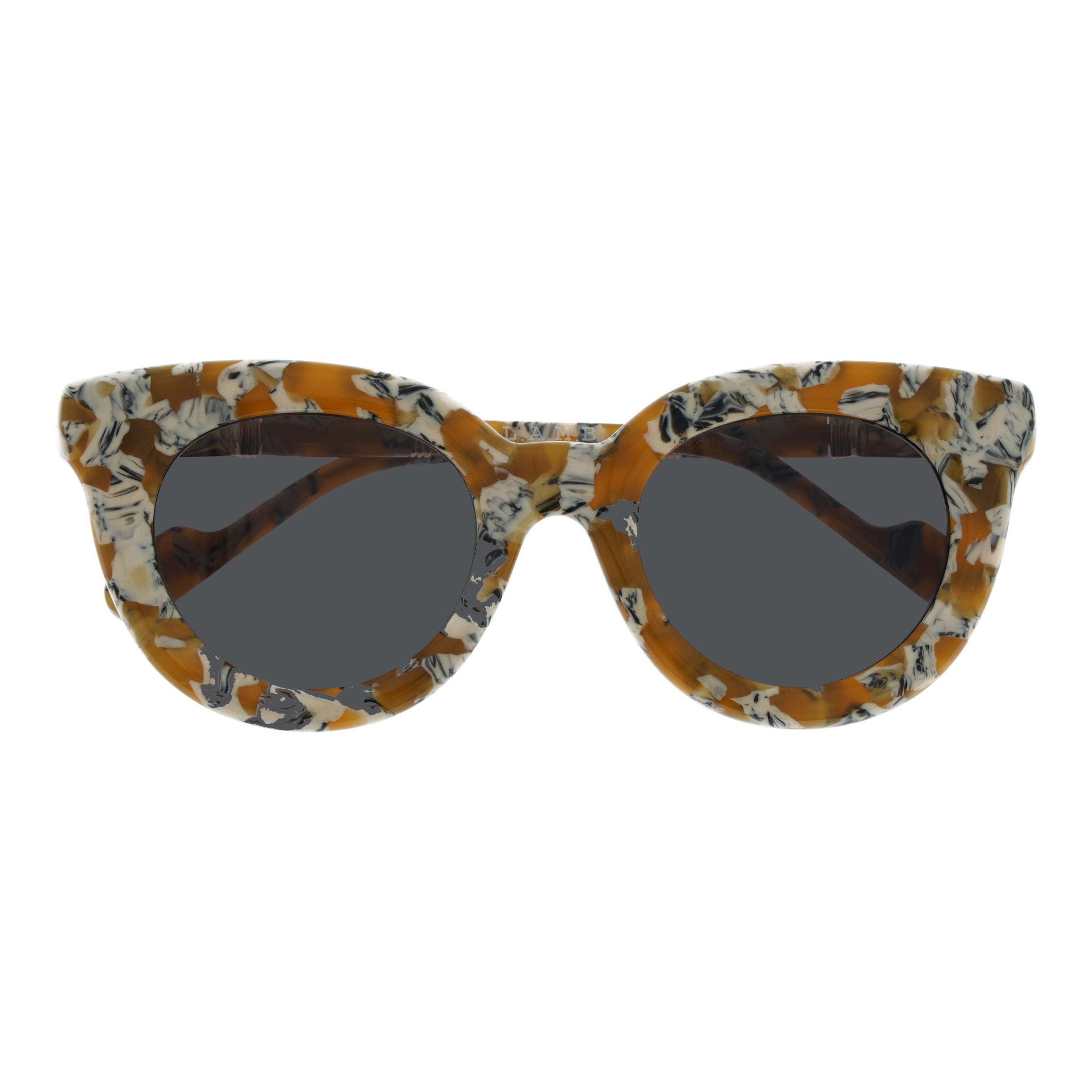 L.A.M.B. LA603 YEL Sunglasses by Gwen Stefani | Retro Yellow Round Sun
