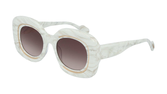 Angled view of L.A.M.B. LA608 BON Sunglasses