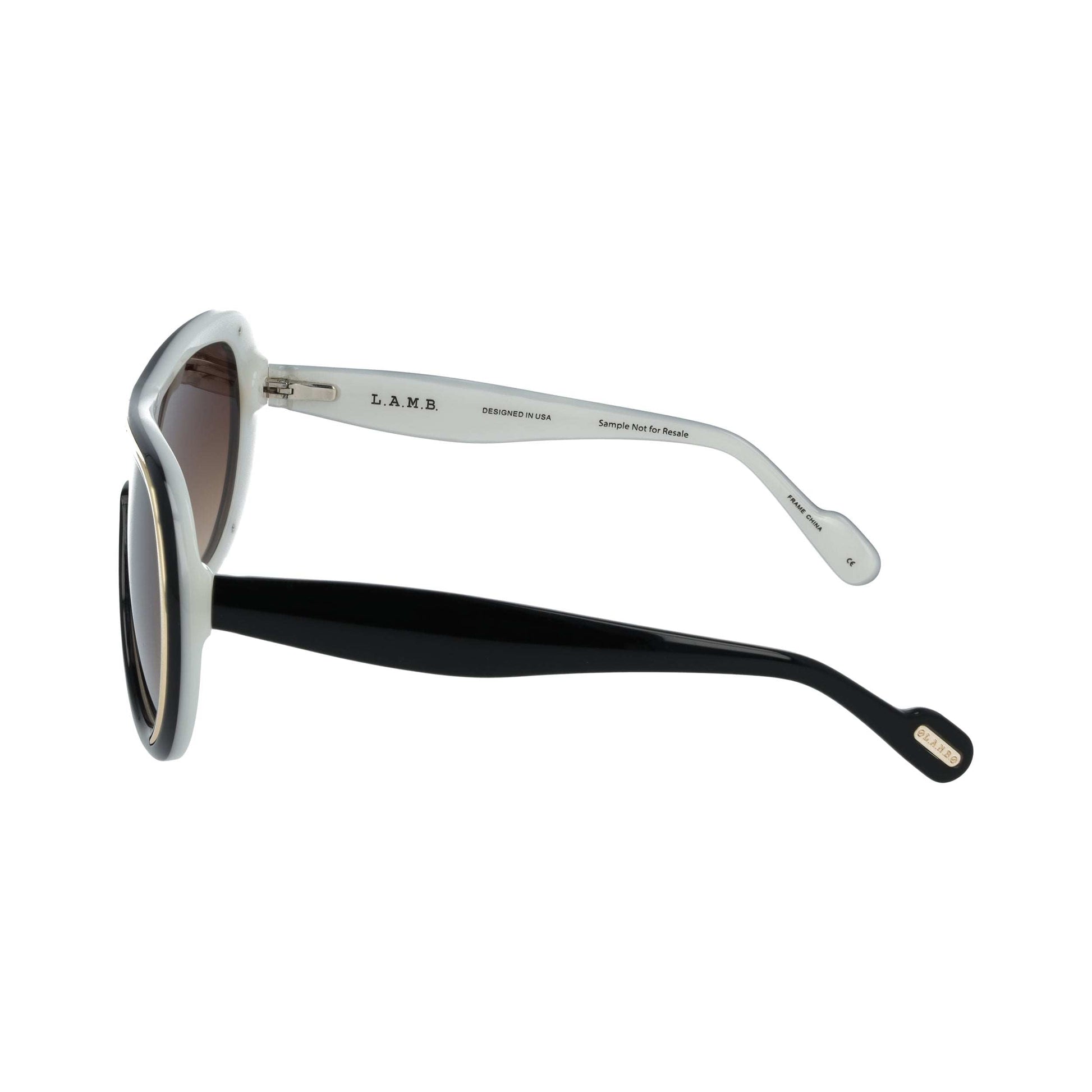 Side view of L.A.M.B. LA609 BLK Sunglasses