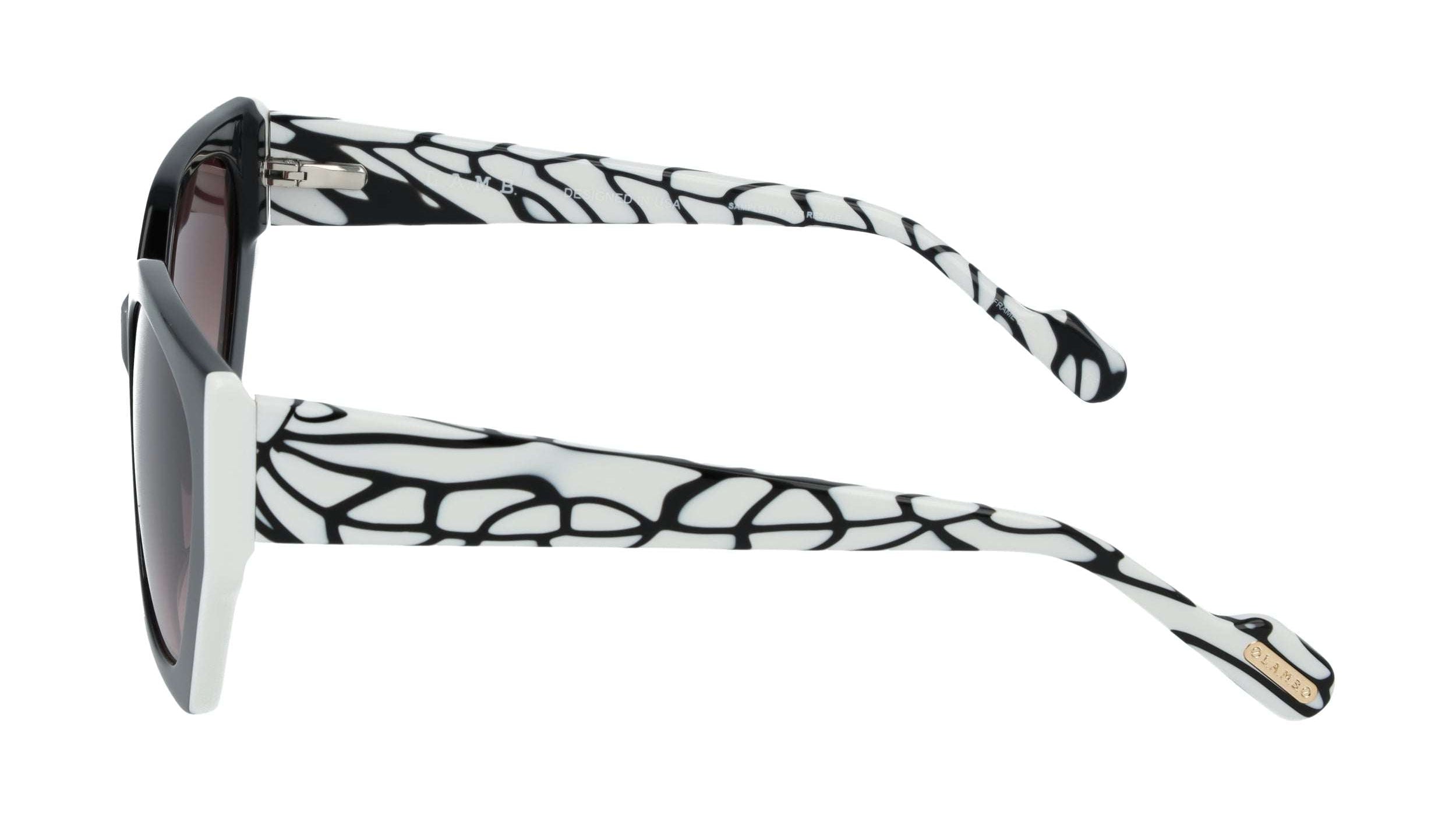 L.A.M.B. LA610 BLK Sunglasses by Gwen Stefani | Bold Geometric Style
